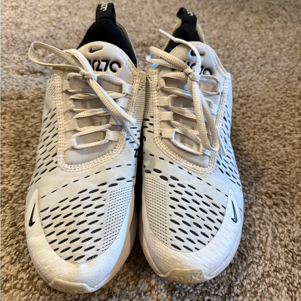 Nike Air Max 270 Beige and Black Sneakers - Picture 2 of 6